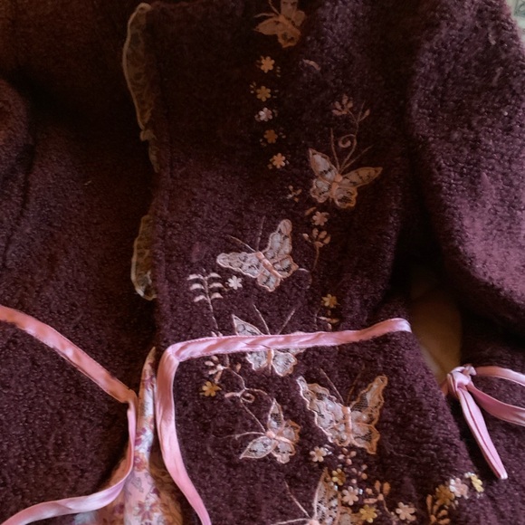 Vintage Shepra Jacket with Pink Ribbon Accents - Picture 7 of 10